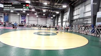 95 lbs Rr Rnd 2 - Sam Mazin, Mat Warriors Blue vs Griffin Taylor, Micky's Maniacs Grey