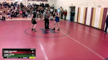 145 lbs Champ. Round 2 - Katie Lewis, Snowflake vs Tobe Holliday, Round Valley