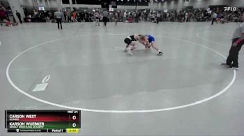 100 lbs Cons. Round 2 - Carson West, Illinois vs Karson Wuebker, Sebolt Wrestling Academy