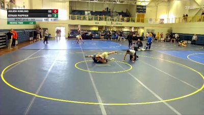 141 lbs 3rd Place Match - Ethan Pappan, Northeast Oklahoma vs Julien Kimling, Fort Hays State