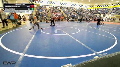 52 lbs Round Of 16 - Johnny Weisinger, Wyandotte Youth Wrestling vs Oria Pappan, Disciple Wrestling
