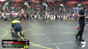 75 lbs Quarterfinal - Zach Cook, Grass Lake Warrior vs Chase Jacobs, Michigan West WC