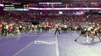 1A-157 lbs Cons. Round 2 - Ethan Bauer, Coon Rapids-Bayard vs Brock York, BGM, Brooklyn