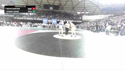 Boys 2A 215 lbs Champ. Round 1 - Bryan Sanchez, Aberdeen vs Samuel Sears, Pullman