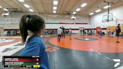 83-87 lbs Round 4 - Jasper Lopez, North Big Horn Rams vs Treston Schauble, Worland Wrestling Club