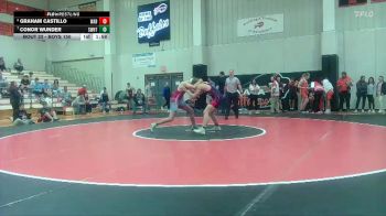 Boys 150 lbs Quarterfinal - Conor Wunder, Shawnee Heights vs Graham Castillo, Wabaunsee