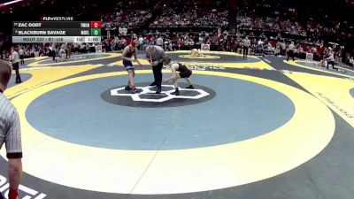 D1-106 lbs Cons. Round 3 - Zac Dodt, Thom. Worthington vs Blackburn Savage, Moeller