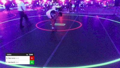 132 lbs Consi Of 8 #1 - Sebastian Serrano, Mustang WC vs Tucker Verbeck, Maize WC