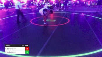 132 lbs Consi Of 8 #1 - Sebastian Serrano, Mustang WC vs Tucker Verbeck, Maize WC