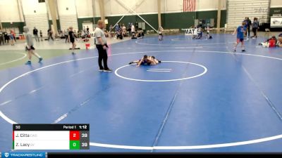 50 lbs Round 5 (8 Team) - Joey Citta, Columbus Wrestling Organization vs Zander Lacy, Grandview