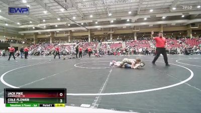 110 lbs Quarterfinal - Cole Flower, Plainville vs Jack Pike, Clearwater