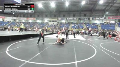 125 lbs 3rd Place - Mateo Hernandez, Colorado Hammers vs Gabriel Sierra, Fort Lupton Middle School