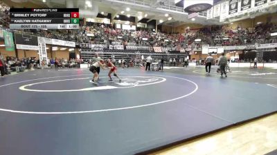 105 lbs Cons. Round 1 - Kaelynn Hathaway, Uniontown Hs vs Brinley Pottorf, Rossville Hs