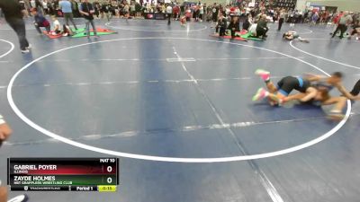 110 lbs Cons. Round 2 - Zayde Holmes, HBT Grapplers Wrestling Club vs Gabriel Poyer, Illinois