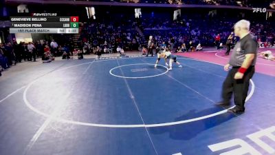 5A 120 lbs 1st Place Match - Madison Pena, Lubbock vs Genevieve Bellino, Corpus Christi Carroll