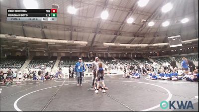 46 lbs Consi Of 4 - Remi Norrell, Prime Wrestling vs Obadiah Boyd, Harrah Little League Wrestling