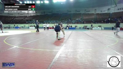 200 lbs 3rd Place - Leilani Shawnee, Little Axe Takedown Club vs Reyleigh Liles, Broken Arrow Girls Junior High