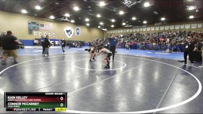 106 lbs Champ. Round 1 - Kain Kelley, North Bakersfield High School vs Connor McCarney, Casa Roble