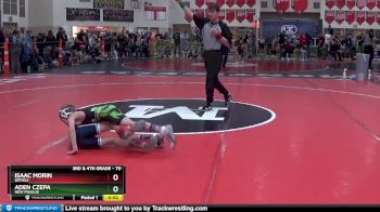 70 lbs Champ. Round 2 - Aden Czepa, New Prague vs Isaac Morin, Bemidji