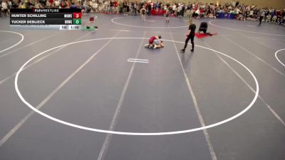 12U - 74 lbs Cons. Round 3 - Tucker DeBlieck, Becker Bulldog Wrestling Club vs Hunter Schilling, Maple Grove Wrestling Club