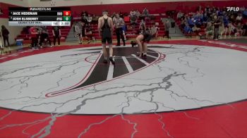 132 lbs Quarterfinal - Jace Hedeman, Union, LaPorte City vs Josh Elsberry, AP-GC