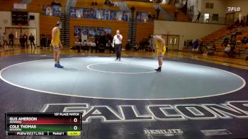 157 lbs 1st Place Match - Gus Amerson, Newberg vs Cole Thomas, Newberg