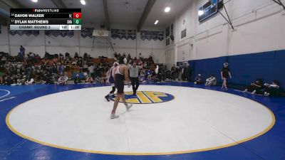 130 lbs Champ. Round 2 - Dylan Matthews, Shasta vs Davon Walker, Fremont (Sunnyvale)