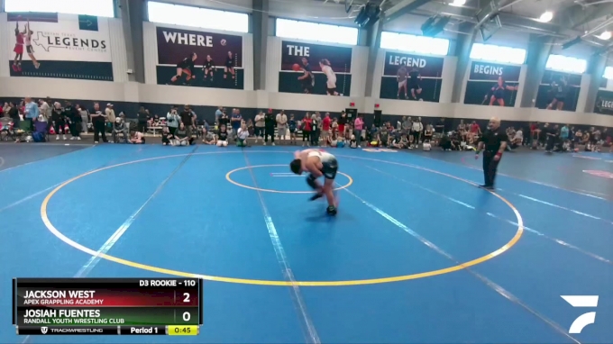 110 lbs Semifinal - Jackson West, Apex Grappling Academy vs Josiah ...