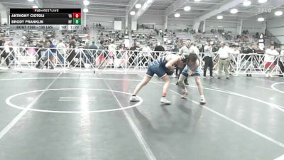 138 lbs Round Of 64 - Anthony Ciotoli, VA vs Brody Franklin, NY