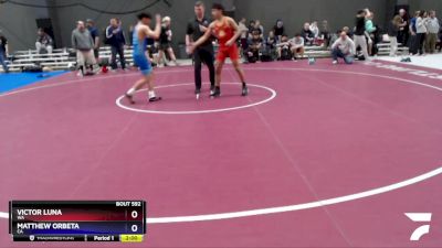 132 lbs Champ. Round 2 - Victor Luna, WA vs Matthew Orbeta, CA