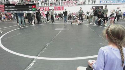 49-52 lbs Consolation - Silas Boyd, Harrah Little League Wrestling vs Grayson Hale, Shelton Wrestling Academy