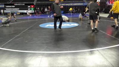 125 lbs Semifinal - Joziah Fry, JWU (Providence) vs Mason Barrett, Averett