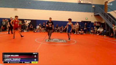 157 lbs Cons. Round 3 - Tytan Willden, Suples vs Carson Yearout, Potlatch Wrestling Club