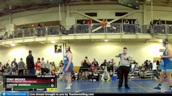 285 lbs Cons. Round 3 - Carson Andreas, Indiana vs Tony Brooks, Bulldog Premier Wrestling Club