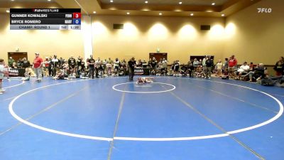 49-53 lbs Champ. Round 1 - Gunner Kowalski, Pennsylvania vs Bryce Romero, Maryland