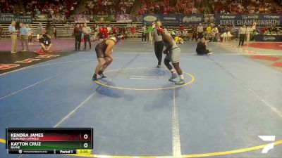 D 2 215 lbs Semifinal - Kendra James, Teurlings Catholic vs Kayton Cruz, Rayne