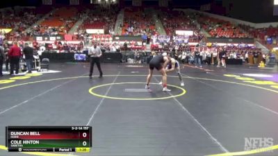 3-2-1A 157 Semifinal - Cole Hinton, Sabetha vs Duncan Bell, Hoxie