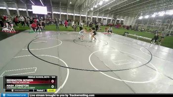 100 lbs Champ. Round 2 - Nash Johnston, Sanderson Wrestling Academy vs Remington Bowen, Team Prestige Wrestling