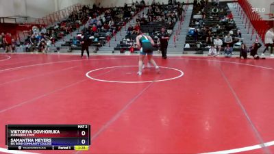 171 lbs 1st Place Match - Samantha Meyers, Big Bend Community College vs Viktoriya Dovhoruka, Evergreen State