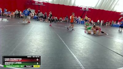 161-162 B Round 2 - Cash Pemberton, Bemidji Lumberjacks vs Brennan Lambin, Geneseo