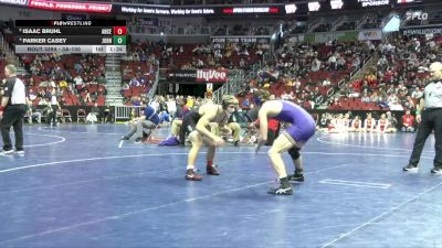 3A-150 lbs Quarterfinal - Isaac Bruhl, Ankeny Centennial vs Parker Casey, Johnston