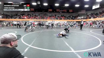 60 lbs Final - Maximus Crawford, Southmoore SaberCats Wrestling vs Owen McCool, Elgin Wrestling