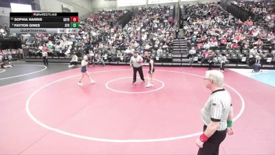 6A 110 lbs Quarterfinal - Payton Gines, Syracuse vs Sophia Harris, Skyridge