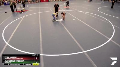 52-57 lbs Cons. Semi - Augustine Malecha, Minnesota vs Torii Moren, Centennial Youth Wrestling