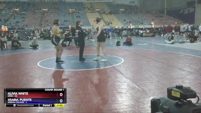 191 lbs Round 1 (16 Team) - Xsaria Puente, Adrian College vs Alivia White, Iowa