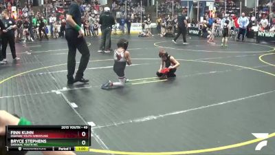 49 lbs Cons. Round 1 - Bryce Stephens, Saranac Youth WC vs Finn Kuhn, Ogemaw Youth Wrestling