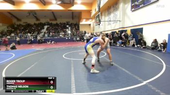 215 lbs Semifinal - Thomas Nelson, Bagdad HS vs Roger Troup, Kingman