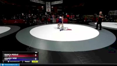 180 lbs Round 1 (12 Team) - Bianca Pesole, SAWA vs Kendra Wise, OCWA