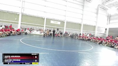 138 lbs Round 1 (8 Team) - Justis Jesuroga, Iowa vs Hunter Stevens, Wisconsin