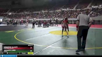 100 lbs Cons. Round 3 - Jennifer Alcott, Monument Valley vs Akshaya Lord, North